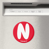 N Red Kühlschrank Magnet (In Situ (Geschirrspüler))