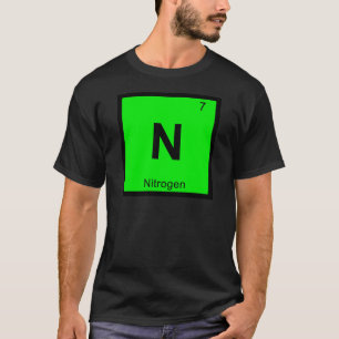 N - Regelmäßiges Tabellensymbol für Stickstoffc T-Shirt