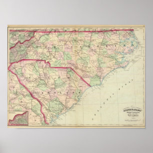 N & S Carolina 2 Poster