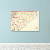 N & S Carolina 3 Leinwanddruck (Insitu (Holzboden))