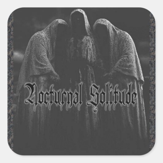 N.S. Hooded Figures Quadratischer Aufkleber (Vorderseite)