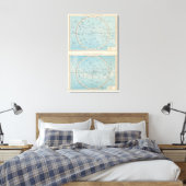 N, S Sternhimmel Celestial Atlas Map Leinwanddruck (Insitu (Schlafzimmer))