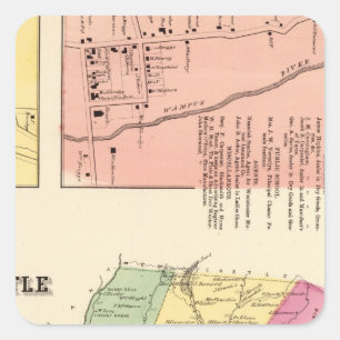 N Schloss, Stadt Quadratischer Aufkleber