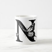N Schwarzer Schmetterling Verwandlungstasse (Mittel)