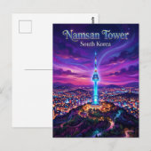 N Seoul Tower Südkorea Postkarte (Vorne/Hinten)