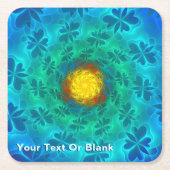 N-Space Lepidoptera Rechteckiger Pappuntersetzer (Vorderseite)