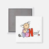 N steht für Nanny Magnet (Vorderseite/Rückseite)