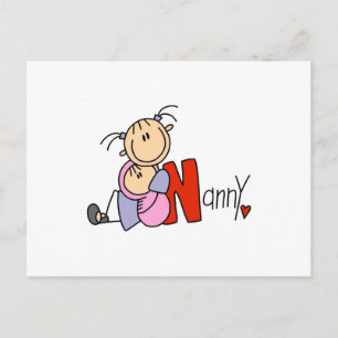 N steht für Nanny Postkarte