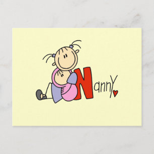 N steht für Nanny Postkarte
