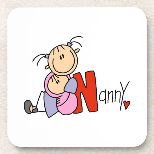 N steht für Nanny Untersetzer (Vorderseite)