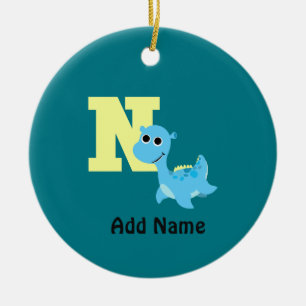 N steht für Nessie Keramik Ornament