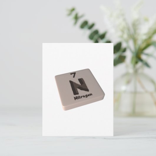 N Stickstoff Postkarte (Stehend Vorderseite)