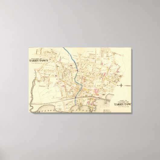 N Tarrytown, Tarrytown, New York Leinwanddruck (Vorderseite)