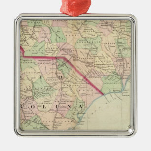 N u. S Carolina 2 Ornament Aus Metall