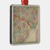 N- u. s-Carolina Karte durch Mitchell Ornament Aus Metall (Rechts)