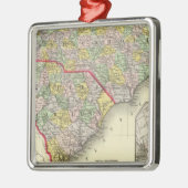 N u. S Carolina Silbernes Ornament (Links)