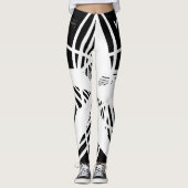 N-VII [BLK/WH] LEGGINGS (Vorderseite)