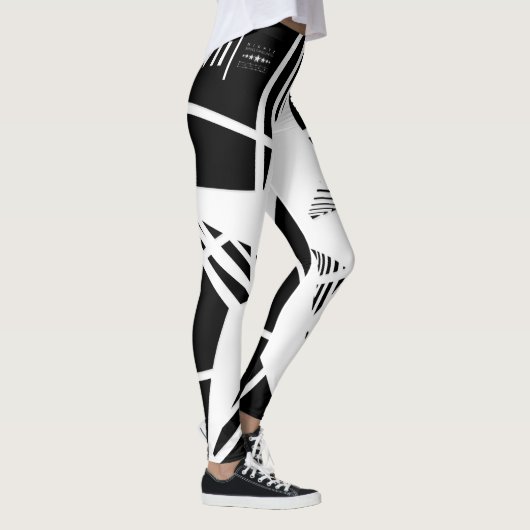N-VII [BLK/WH] LEGGINGS (Rechts)