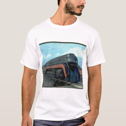 N&W 4-8-4 #611. (Zug; Himmel; Wolken; Bahn;) T-Shirt (Vorderseite)