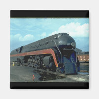 N&W 4-8-4 #611 (Zug;Himmel;Wolken;Gleis;)_Züge