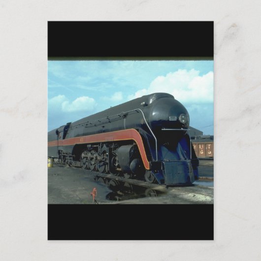 N&W 4-8-4 #611. (Zug;Himmel;Wolken;Gleise;)_Züge Postkarte (Vorderseite)