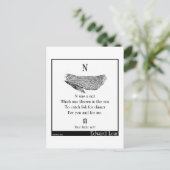 N war ein Netz Postkarte (Stehend Vorderseite)