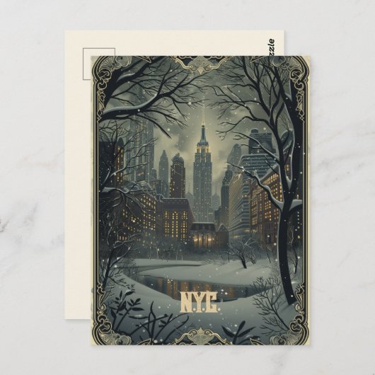 N.Y.C. Gothic Travel Postkarte (Vorne/Hinten)