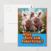 na dann alles Gute Postkarte (Vorne/Hinten)