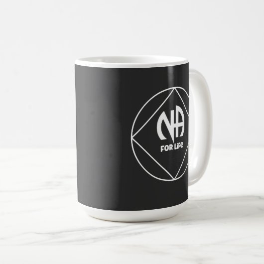 NA für Leben - Narkotika anonym Kaffeetasse (VorderseiteRechts)