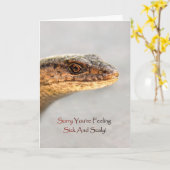 Na gut, Lizard, ich bedauere, dass du krank und kr Karte (Gelbe Blume)