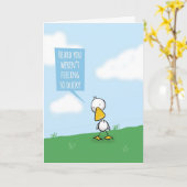 Na gut, nicht Gefühl so ducky. Karte (Gelbe Blume)