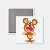 "Na gut..." Schrumpfen von Cartoon Bear Magnet (Vorderseite/Rückseite)