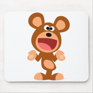 "Na gut..." Schrumpfen von Cartoon Bear Mousepad