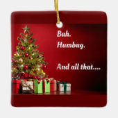 "Na ja. Humbug. Und all that..." Keramikornament (Vorderseite)