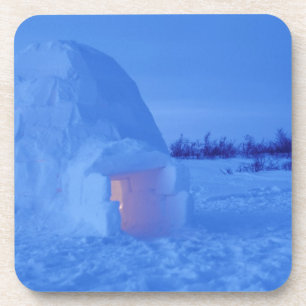 NA, Kanada, Manitoba, Churchill. Arktischer Iglu Getränkeuntersetzer