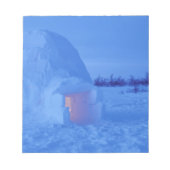 NA, Kanada, Manitoba, Churchill. Poligloo Notizblock (Vorderseite)