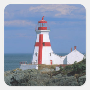 NA, Kanada, New Brunswick, Campobello Island. Quadratischer Aufkleber