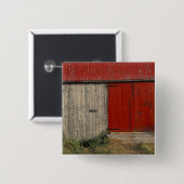 NA, Kanada, New Brunswick, Shepody. Rote Scheune Button (Vorne & Hinten)