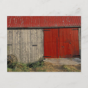 NA, Kanada, New Brunswick, Shepody. Rote Scheune Postkarte