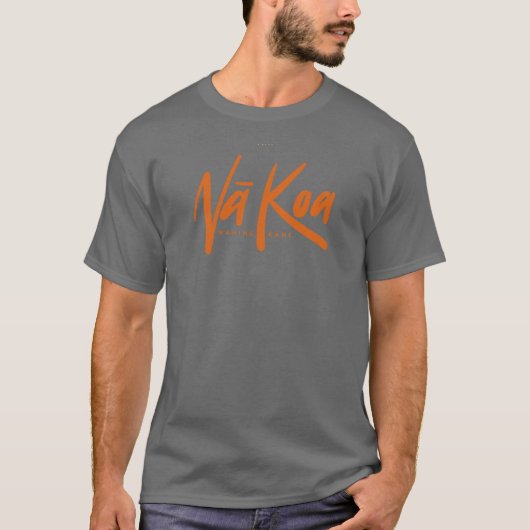 Na Kane Koa Workout Shirt (Grau-Orange) (Vorderseite)