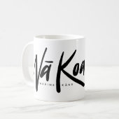 Na Koa Tasse (schwarz auf weiß) (Vorderseite Links)