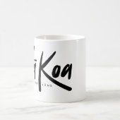 Na Koa Tasse (schwarz auf weiß) (Mittel)