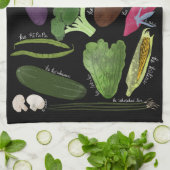 Nā lauai schwarzes Küchentuch (Gefaltet)