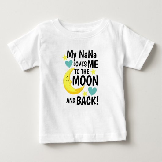 Na Lieben Ich zum Mond und zurück Baby T-shirt (Vorderseite)