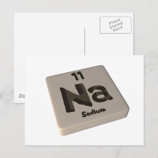 Na Natrium Postkarte (Vorne/Hinten)