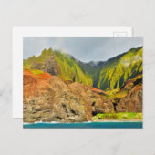 Na Pali Coast Kauai, Hawaii Postkarte (Vorne/Hinten)