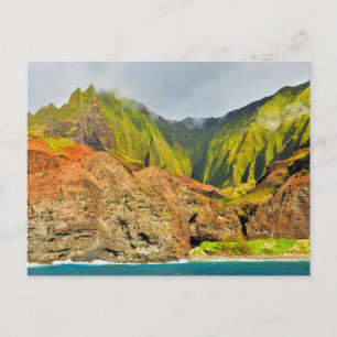 Na Pali Coast Kauai, Hawaii Postkarte
