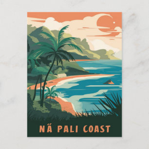 Na Pali Coast Kauai, Hawaii Postkarte