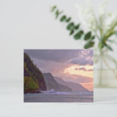 Na Pali Coast Kauai, Hawaii Postkarte (Stehend Vorderseite)