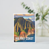 Nā Pali Coast Kauai Hawaii Travel Postkarte (Stehend Vorderseite)